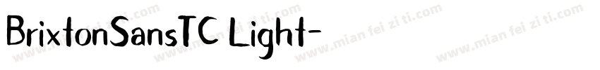 BrixtonSansTC Light字体转换